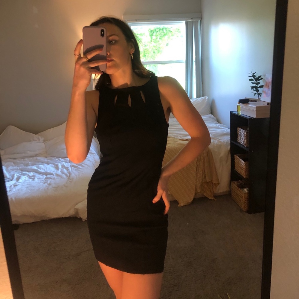 black dress